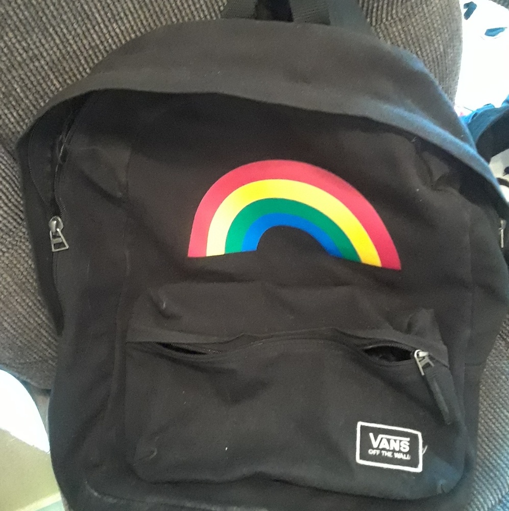 vans rainbow backpack